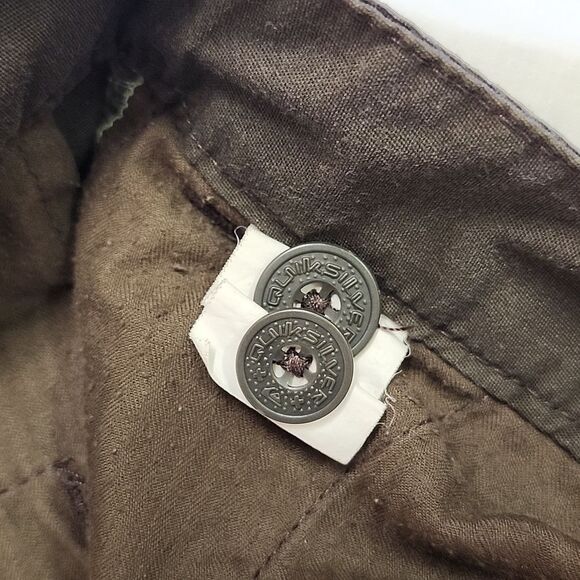 QUICKSILVER Men's Casual Flat Front Chocolate Brown Shorts 36 - Picture 15 of 15